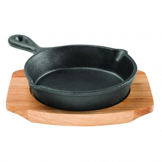 PYROLUX 13.5cm Procast Skillet with Maple Tray