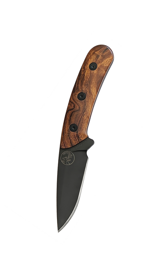 Australian Made Fixed Blade Drop Point Knife – Desert Ironwood Timber Handle