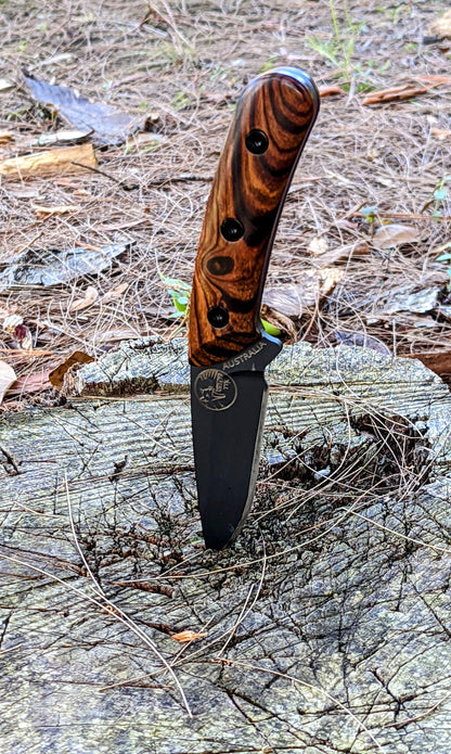 Australian Made Fixed Blade Drop Point Knife – Desert Ironwood Timber Handle