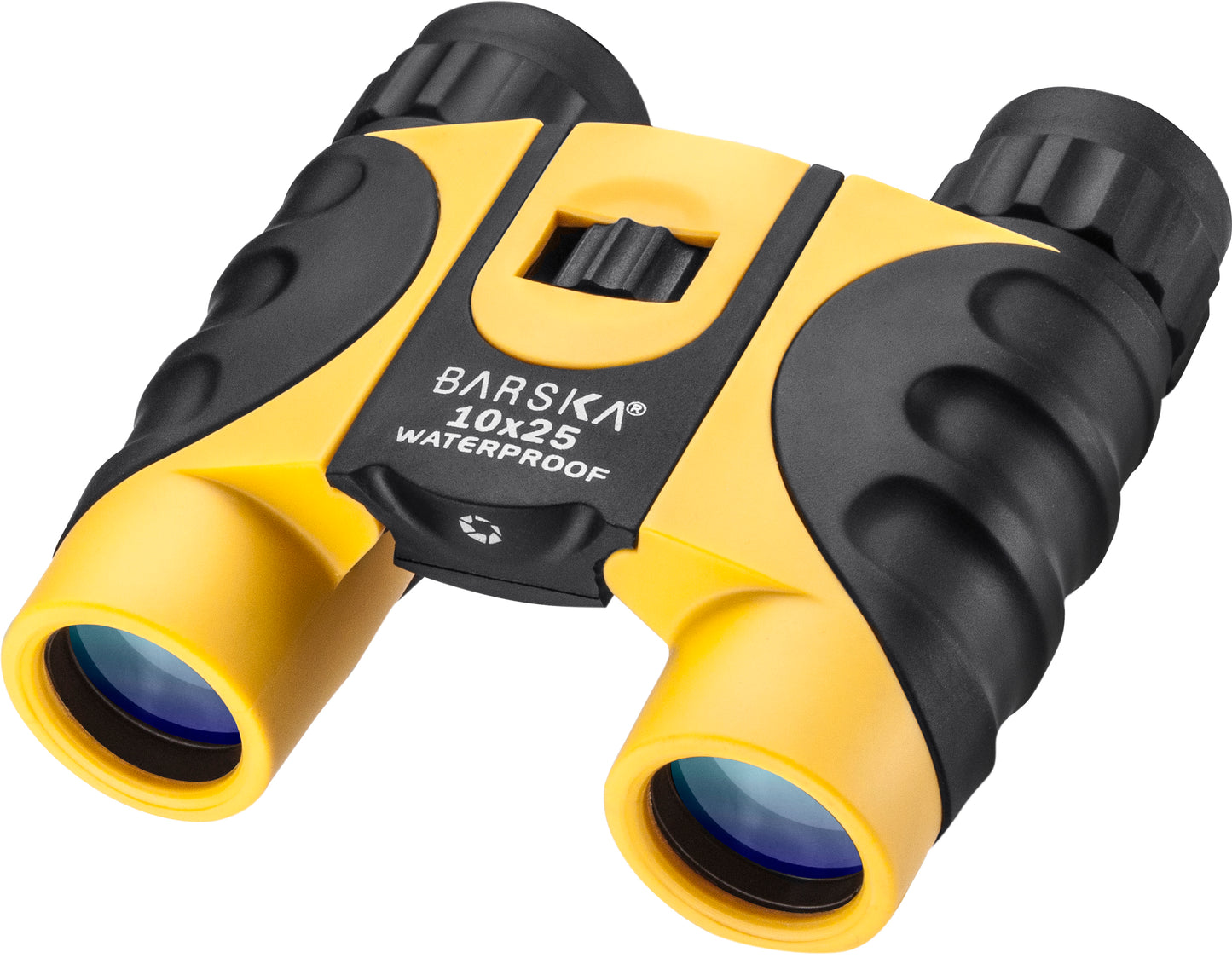 BARSKA 10x 25mm Colorado Yellow Waterproof Compact Binoculars