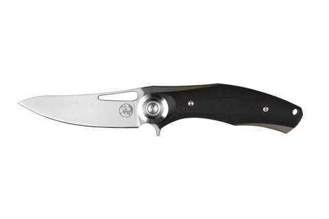 Pocket knife Black G10 Handle, Black 90mm Blade